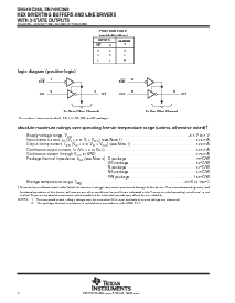 浏览型号SN74HC368DTE4的Datasheet PDF文件第2页