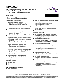 浏览型号S29AL032D70TFE042的Datasheet PDF文件第3页