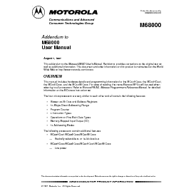 浏览型号MC68SEC000FU20的Datasheet PDF文件第1页