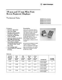 浏览型号HDSP-315E-HM000的Datasheet PDF文件第1页