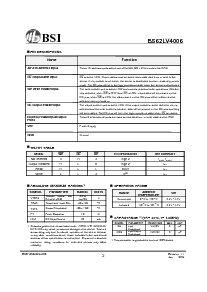 浏览型号BS62LV4006EIP70的Datasheet PDF文件第2页