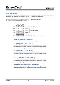 浏览型号EM639165TS-75的Datasheet PDF文件第4页