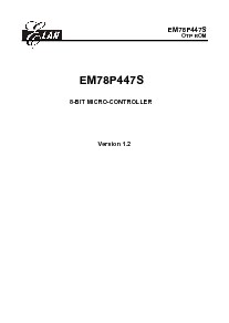 浏览型号EM78P447SBWM的Datasheet PDF文件第1页