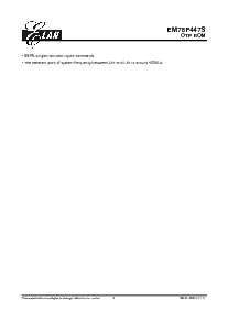 浏览型号EM78P447的Datasheet PDF文件第5页
