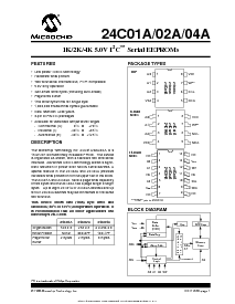浏览型号24C01A的Datasheet PDF文件第1页