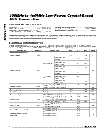 浏览型号MAX1472AKA-T的Datasheet PDF文件第2页