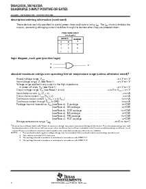 浏览型号SN74LV32APW的Datasheet PDF文件第2页