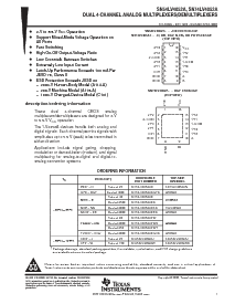浏览型号SN74LV4052APWR的Datasheet PDF文件第1页