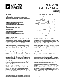 浏览型号AD8362ARU-REEL7的Datasheet PDF文件第1页