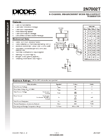 浏览型号2N7002T的Datasheet PDF文件第1页
