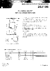 浏览型号2SJ185的Datasheet PDF文件第1页