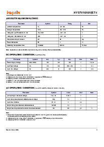 浏览型号HY57V161610ET-15I的Datasheet PDF文件第4页