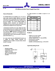 浏览型号ASM809MEUR-T的Datasheet PDF文件第1页