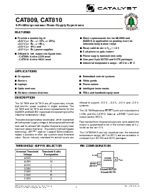 浏览型号CAT809JEXR-T的Datasheet PDF文件第1页