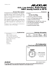 浏览型号MAX4714EXT-T的Datasheet PDF文件第1页