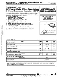 浏览型号MRF18030A的Datasheet PDF文件第1页