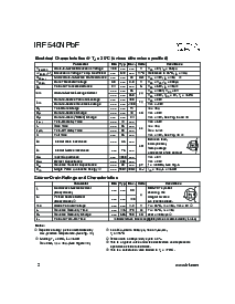 浏览型号IRF540NPBF的Datasheet PDF文件第2页