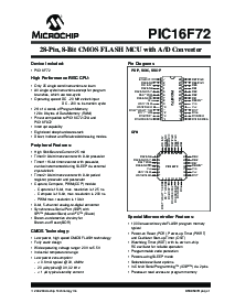 浏览型号PIC16F72T/P的Datasheet PDF文件第3页