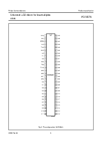 浏览型号PCF8576的Datasheet PDF文件第6页