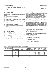 浏览型号PCF8576的Datasheet PDF文件第8页