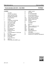 浏览型号PCF8583的Datasheet PDF文件第2页