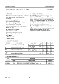 浏览型号PCF8583的Datasheet PDF文件第3页