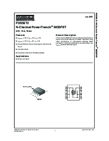 浏览型号FDS5672的Datasheet PDF文件第1页