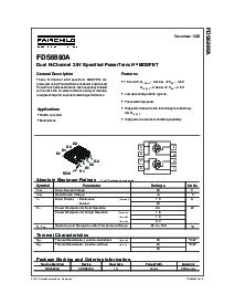 浏览型号FDS6890A的Datasheet PDF文件第1页