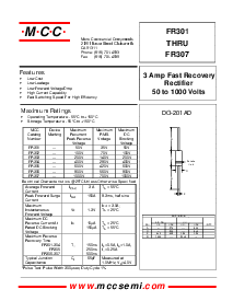 浏览型号FR305的Datasheet PDF文件第1页