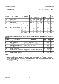 浏览型号74HCT1G66GW的Datasheet PDF文件第4页