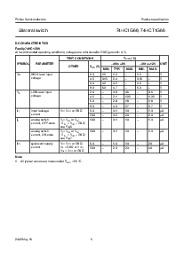 浏览型号74HCT1G66GW的Datasheet PDF文件第5页