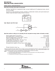 浏览型号SN74LVC1G66YZPR的Datasheet PDF文件第2页
