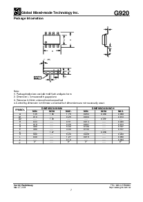 浏览型号G920的Datasheet PDF文件第7页