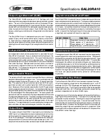浏览型号GAL20RA10B-15LJ的Datasheet PDF文件第3页