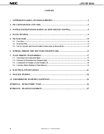 浏览型号UPD78F4046GC-3B9的Datasheet PDF文件第4页