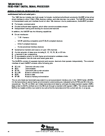 浏览型号TMS320VC5402PGER10的Datasheet PDF文件第20页