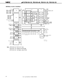 浏览型号UPD703100GJ-33-8EU的Datasheet PDF文件第4页