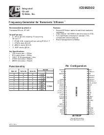 浏览型号ICS952302yGLF-T的Datasheet PDF文件第1页