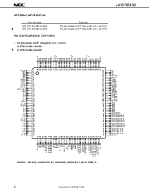 浏览型号UPD705102GM-143-8ED的Datasheet PDF文件第2页