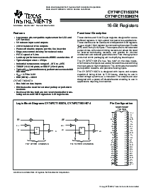 浏览型号74FCT163H374CPACT的Datasheet PDF文件第1页