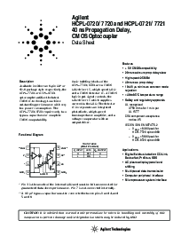 浏览型号HCPL-0721的Datasheet PDF文件第1页