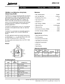 浏览型号HFA1110IB的Datasheet PDF文件第1页