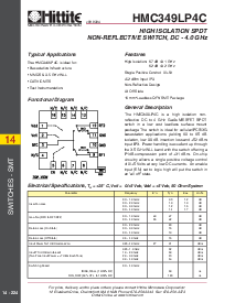 浏览型号HMC349LP4C的Datasheet PDF文件第1页