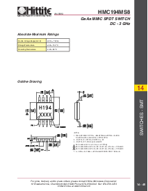 浏览型号HMC194MS8的Datasheet PDF文件第4页