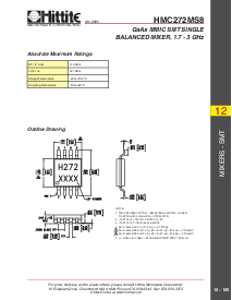 浏览型号HMC272MS8的Datasheet PDF文件第4页
