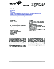 浏览型号HT46R65的Datasheet PDF文件第1页