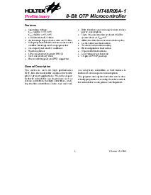 浏览型号HT48R06A-1的Datasheet PDF文件第1页
