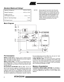 浏览型号AT24C64-10PI-1.8的Datasheet PDF文件第2页