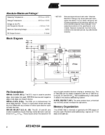 浏览型号AT24C164-10SI-1.8的Datasheet PDF文件第2页