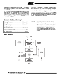 浏览型号AT25080N-10SI-1.8的Datasheet PDF文件第2页